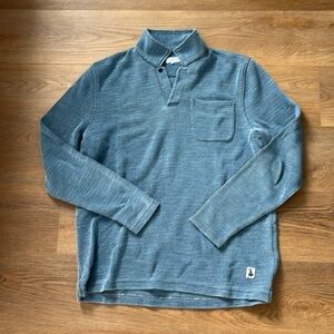 Quaker Marine men’s ls polo / pullover (M)